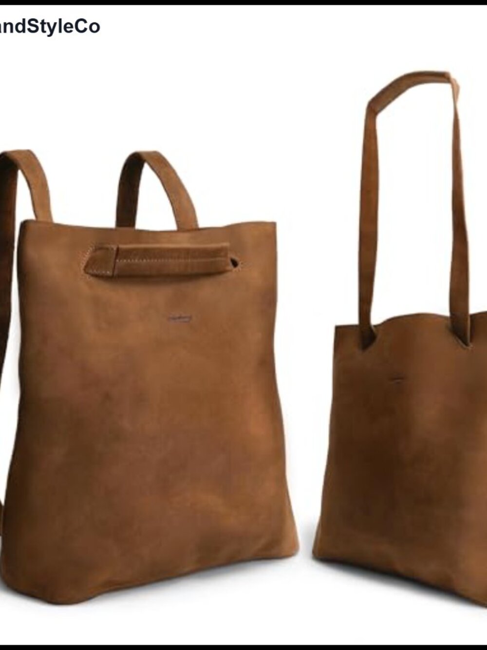 Convertible Backpack Shoulder Bag Handmade Full Grain Leather Crossbody Purse
